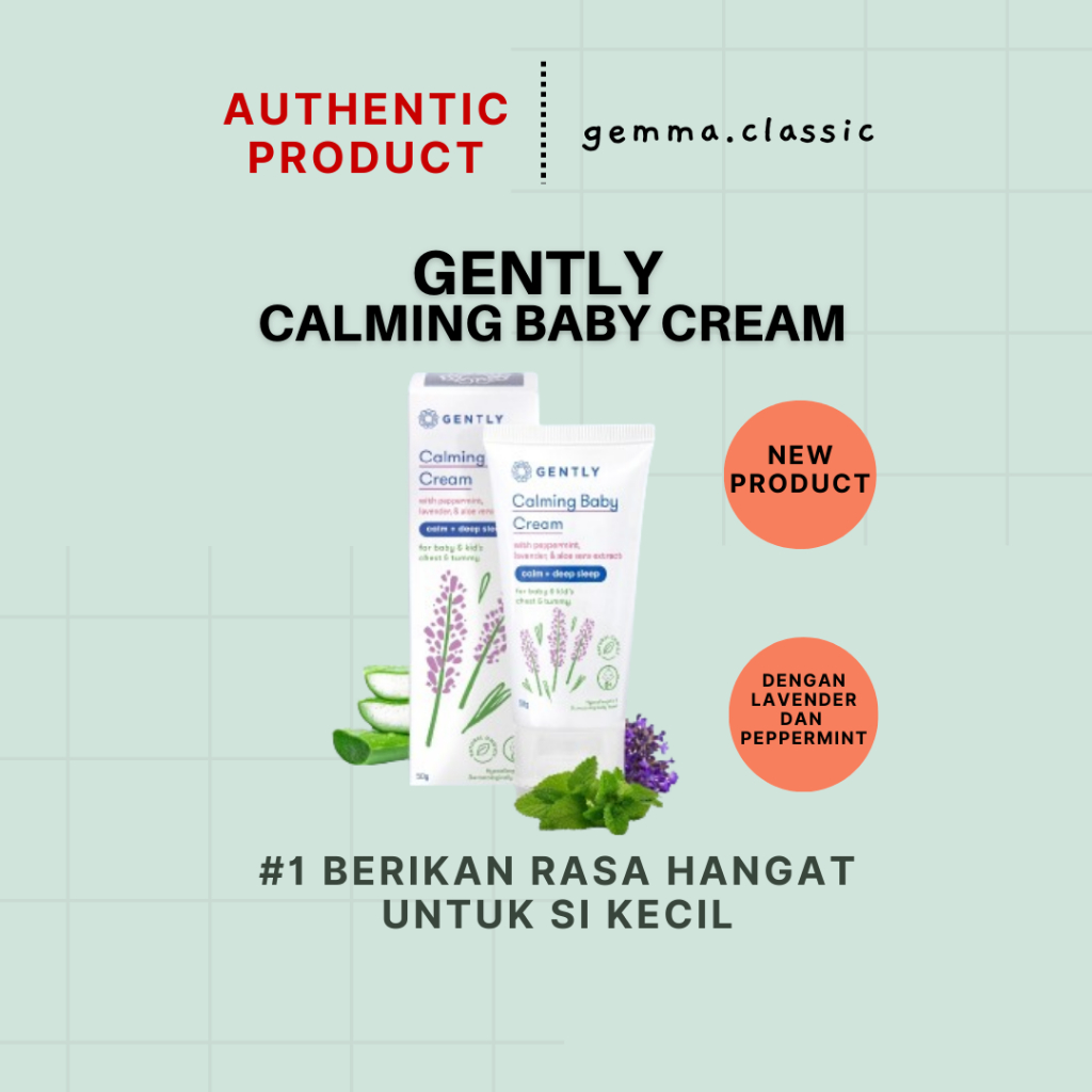 Jual Gently Calming Baby Cream Krim Lotion Penghangat Dan Pereda Kolik