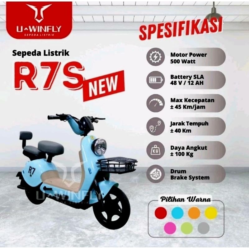 Jual Sepeda Listrik Uwinfly Type Rf D S M Terbaru Shopee Indonesia