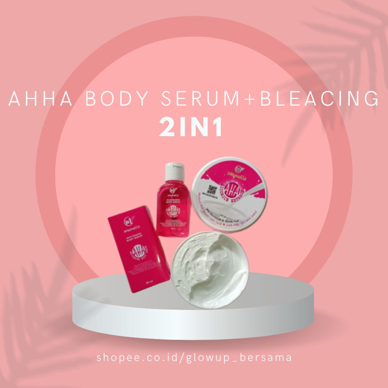 Jual PROMO ORI100 MISONELLS AHA BLEACHING SERUM BODY WHITENING