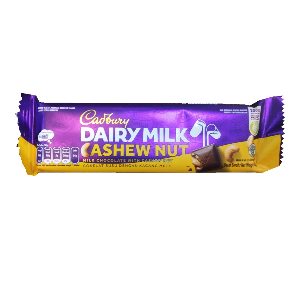 Jual Cadbury Dairy Milk Cashew Nut G Shopee Indonesia