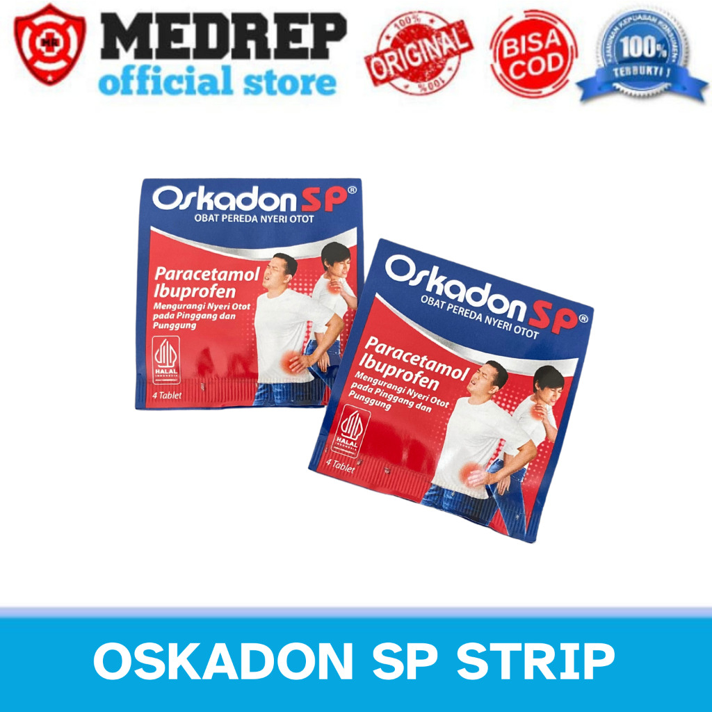 Jual Oskadon Sp Strip Isi Tablet Pereda Nyeri Otot Pinggang Dan