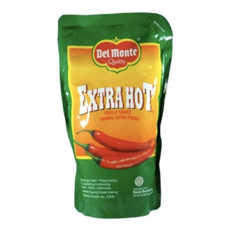 Jual Delmonte Sambal Extra Hot 1 Kg 1 Dus Isi 10 Pcs Saus Sambal Del