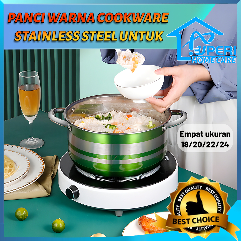 Jual Uperipanci Warna Cookware Stainless Steel Untuk Sup Soup Dengan