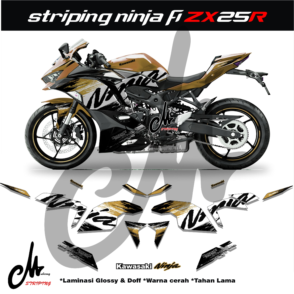 Jual Stiker Decal Zx R Sticker Striping Variasi Motor Ninja Zx R