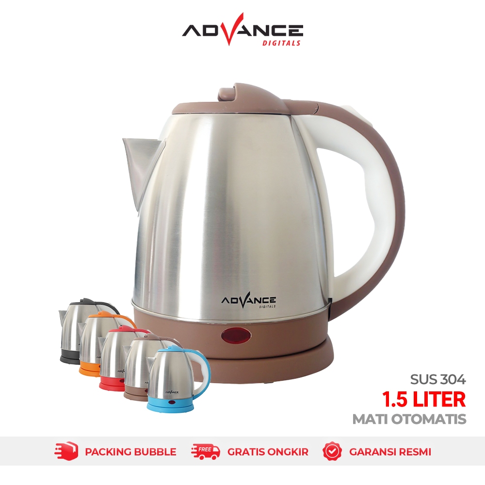 Jual Advance AK 151 Ketel 1 5 Liter Teko Listrik Pemanas Air Matikan