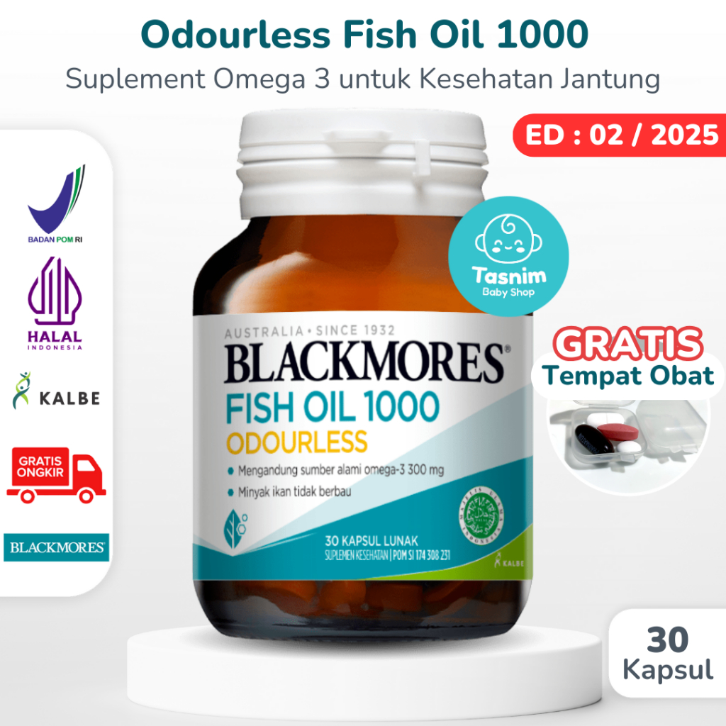 Jual Tbs Blackmores Odourless Fish Oil Caps Kalbe Kapsul