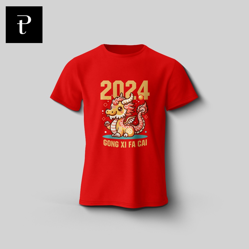 Jual Kaos Imlek 2024 Dragon 8 Shopee Indonesia