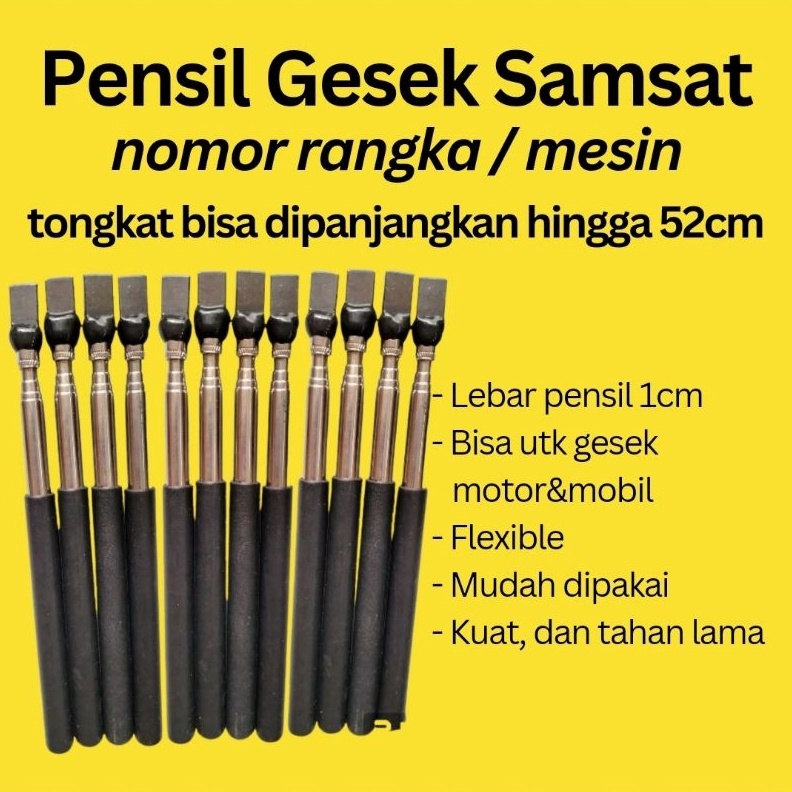 Jual Art H T Pensil Cek Fisik Nomor Rangka Gesek Mesin Motor Dan Mobil