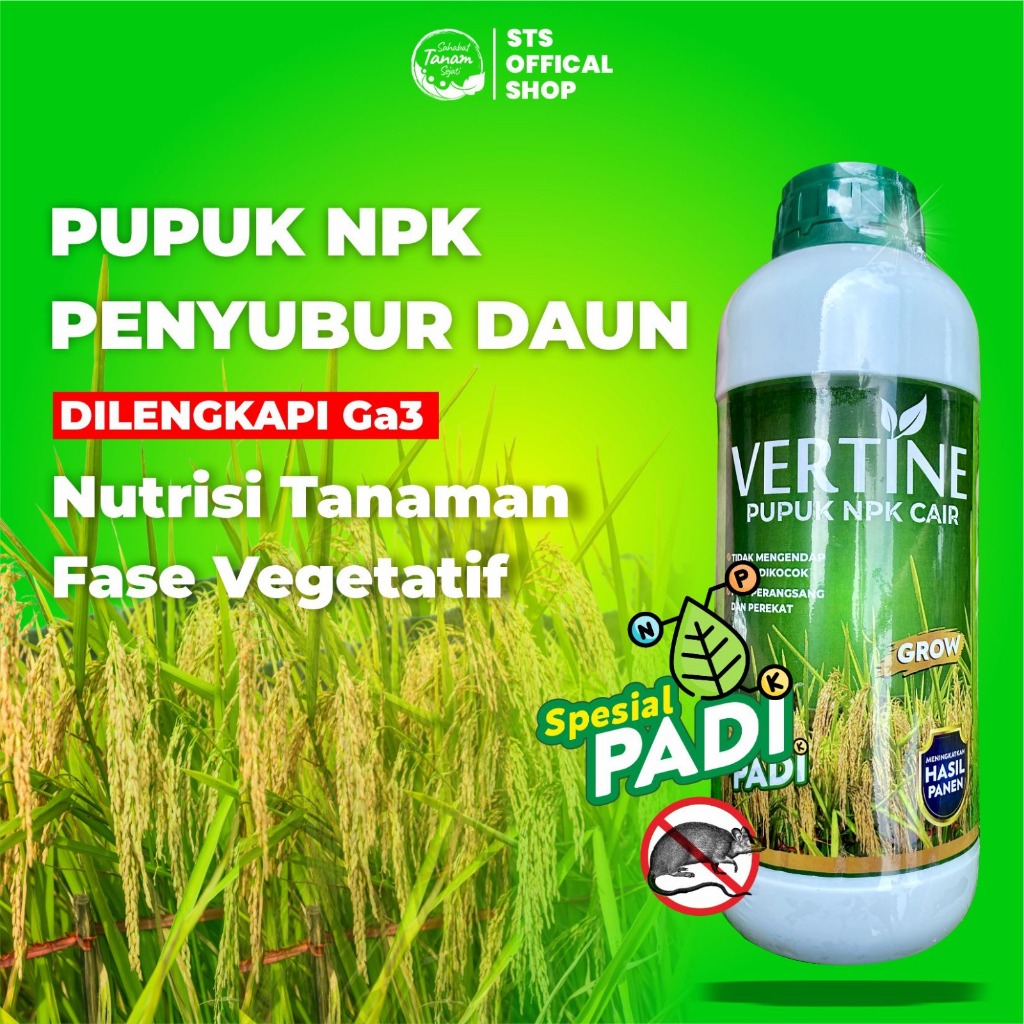 Jual Vertine Grow Pupuk NPK Penyubur Daun Padu Dan Penambah Tunas