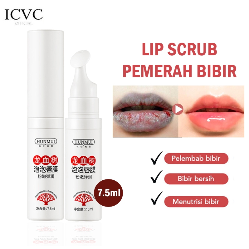 Jual Hunmui Pencerah Bibir Hitam Lip Scrub Bibir Merah Alami