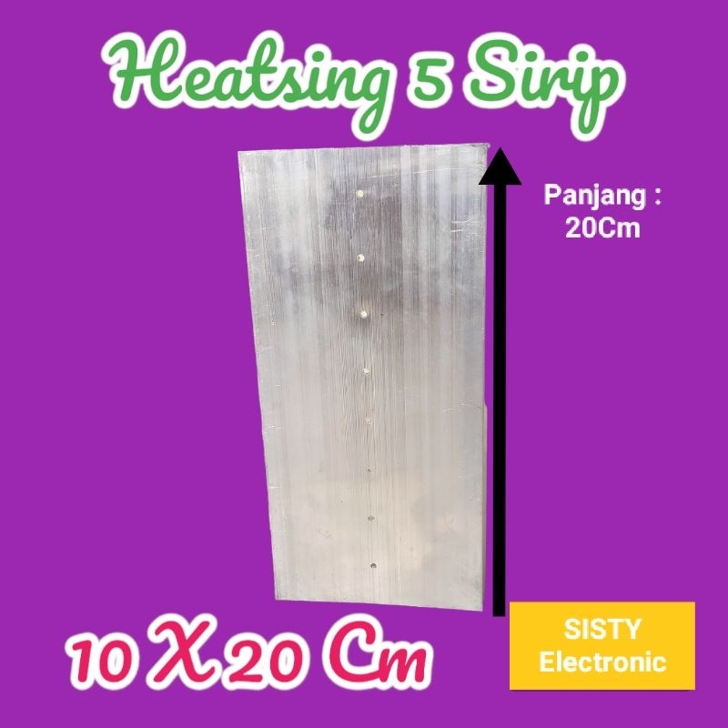 Jual Pendingin Heatsing Sirip X Cm Tebal Mm Shopee Indonesia