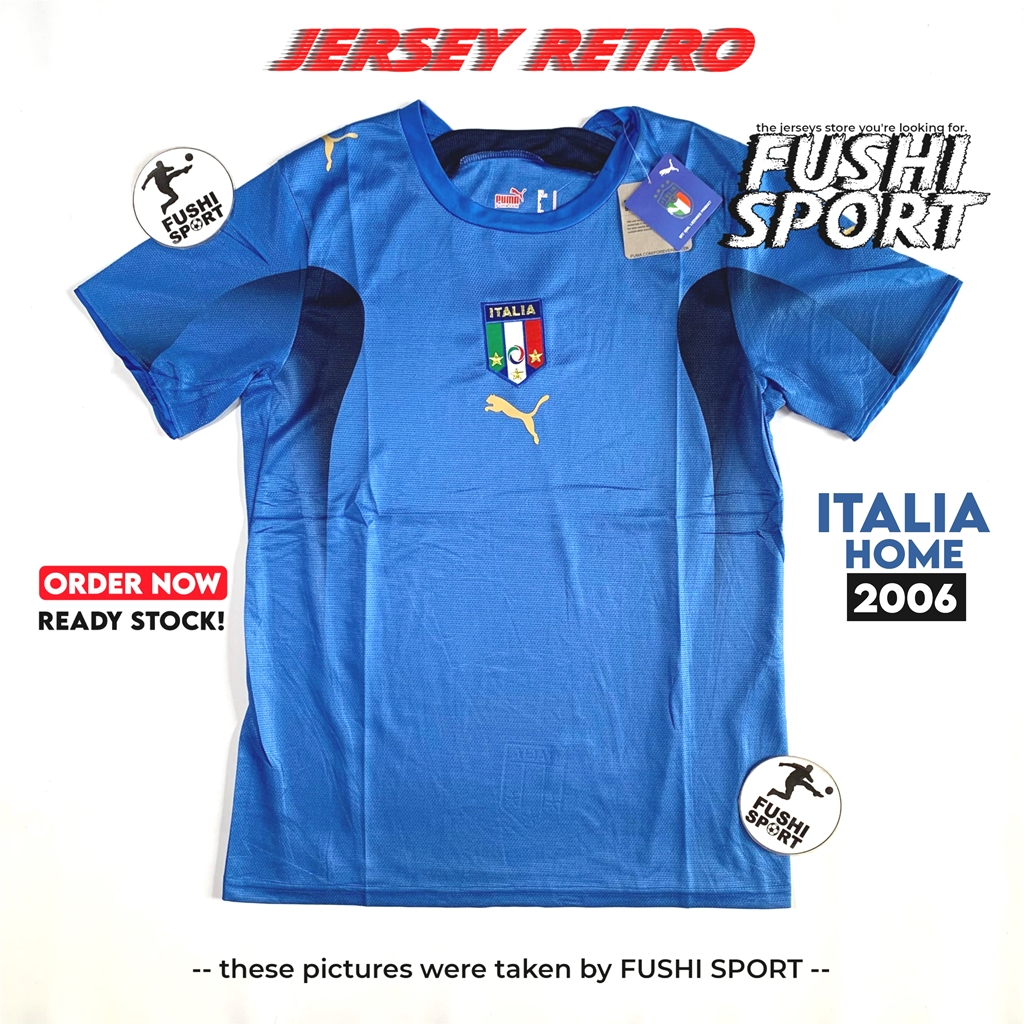 Jual Retro Jersey Baju Bola Italia Home World Cup Grade Ori