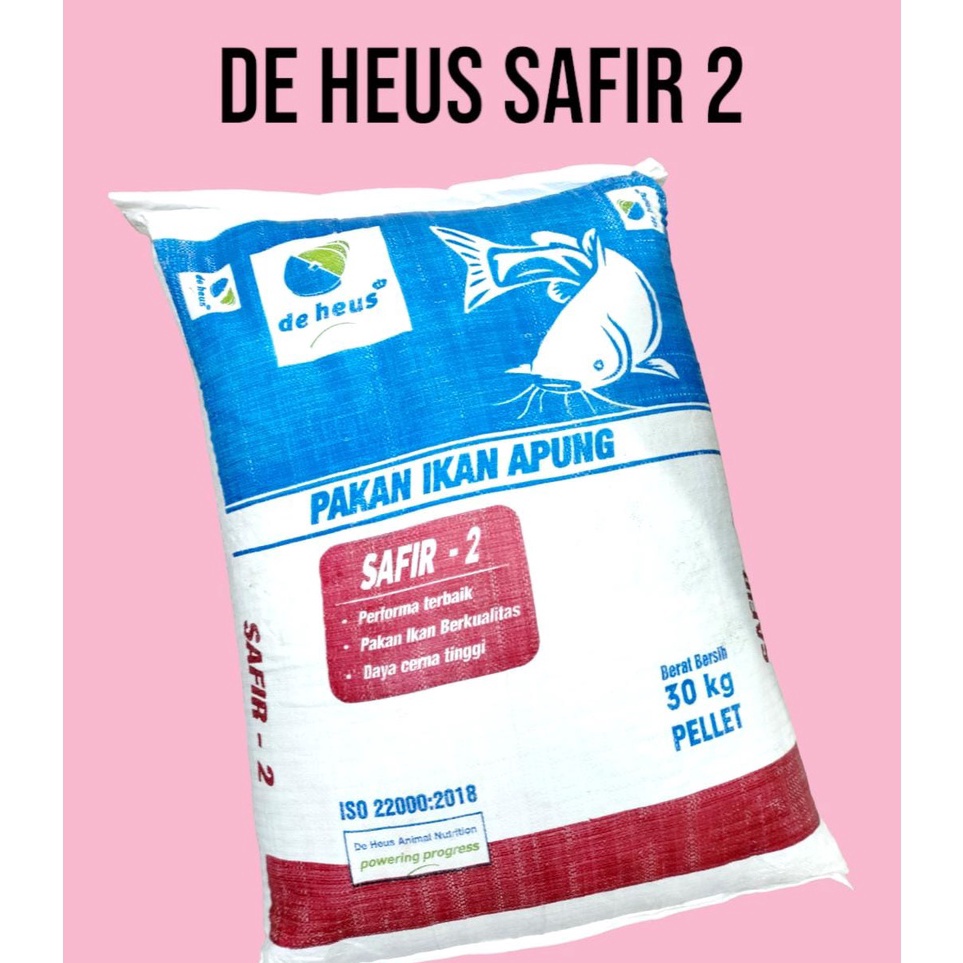 Jual Banyak Diskon 1 Kg De Heus SAFIR 2 Pakan Apung Ikan Lele Protein