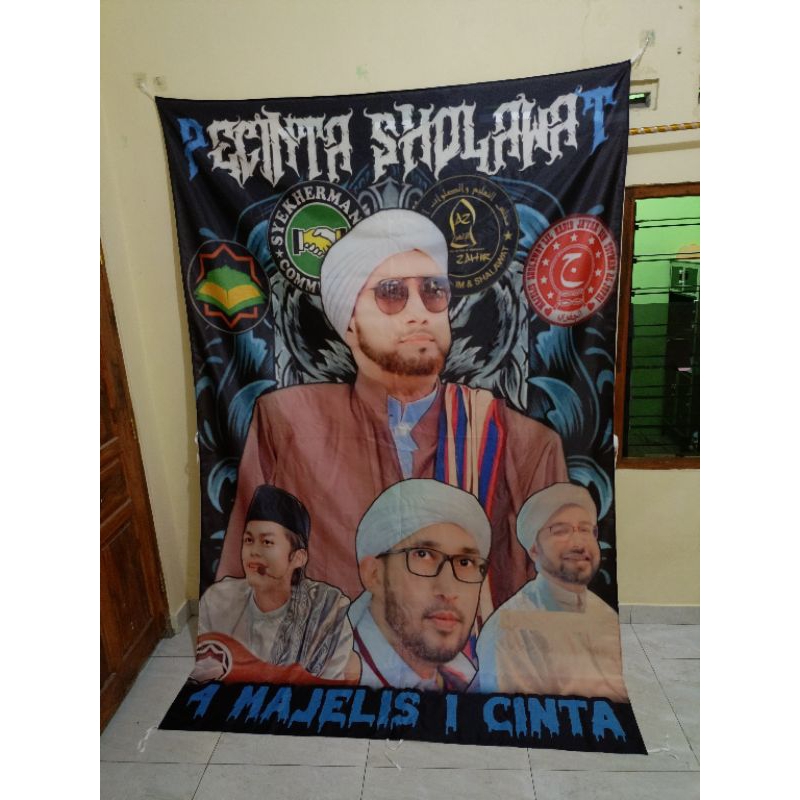 Jual Bendera Full Printing Sholawat Bisa Pakai Desain Sendiri Request