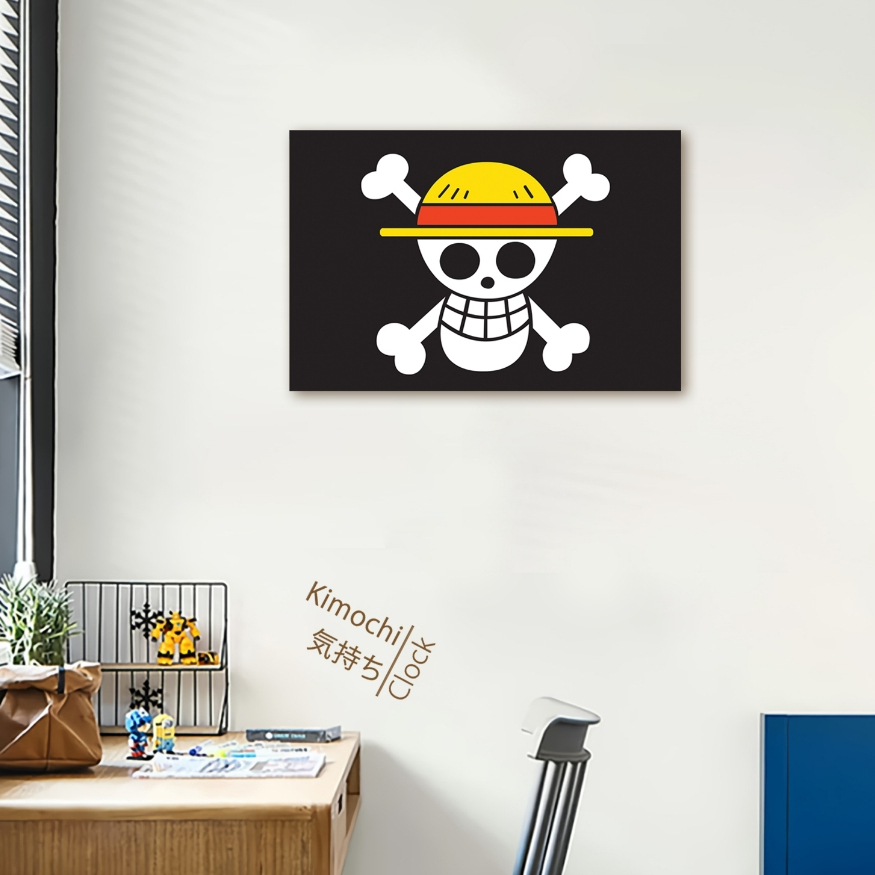 Jual Hiasan Dinding One Piece Luffy Gantungan Dinding Logo Bendera One