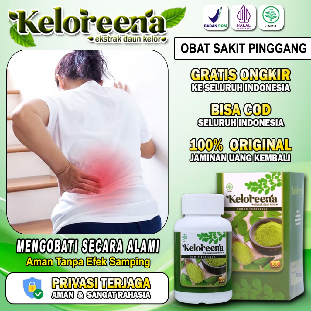 Jual Obat Sakit Pinggang Saraf Kejepit Urat Syaraf Terjepit Nyeri