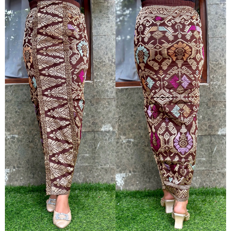 Jual KAMEN JADI SONGKET BORDIR STRAIT Mix Benang Prad Shopee Indonesia