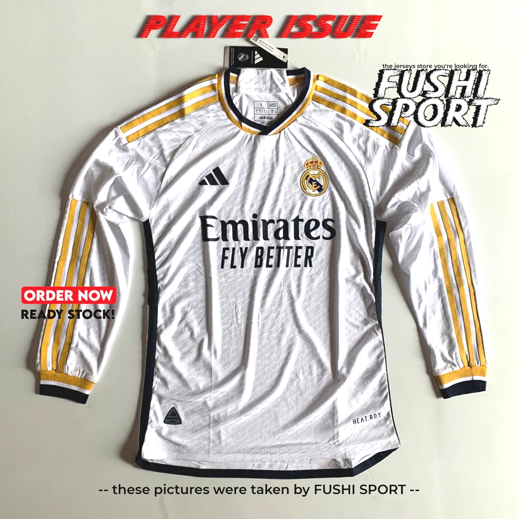 Jual Player Issue Jersey Baju Bola Madrid Home 2023 2024 Lengan