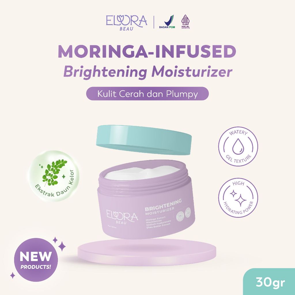 Jual Elora Beau Brightening Moisturizer With Moringa Extract