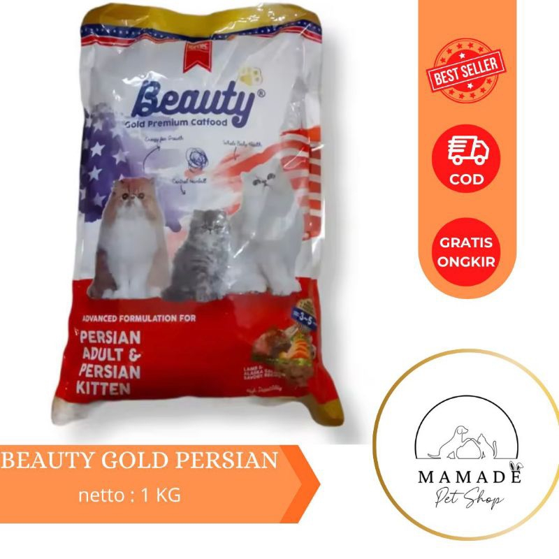 Jual Beauty Gold Persian Premium Kg Adult Kitten Repack Beauty