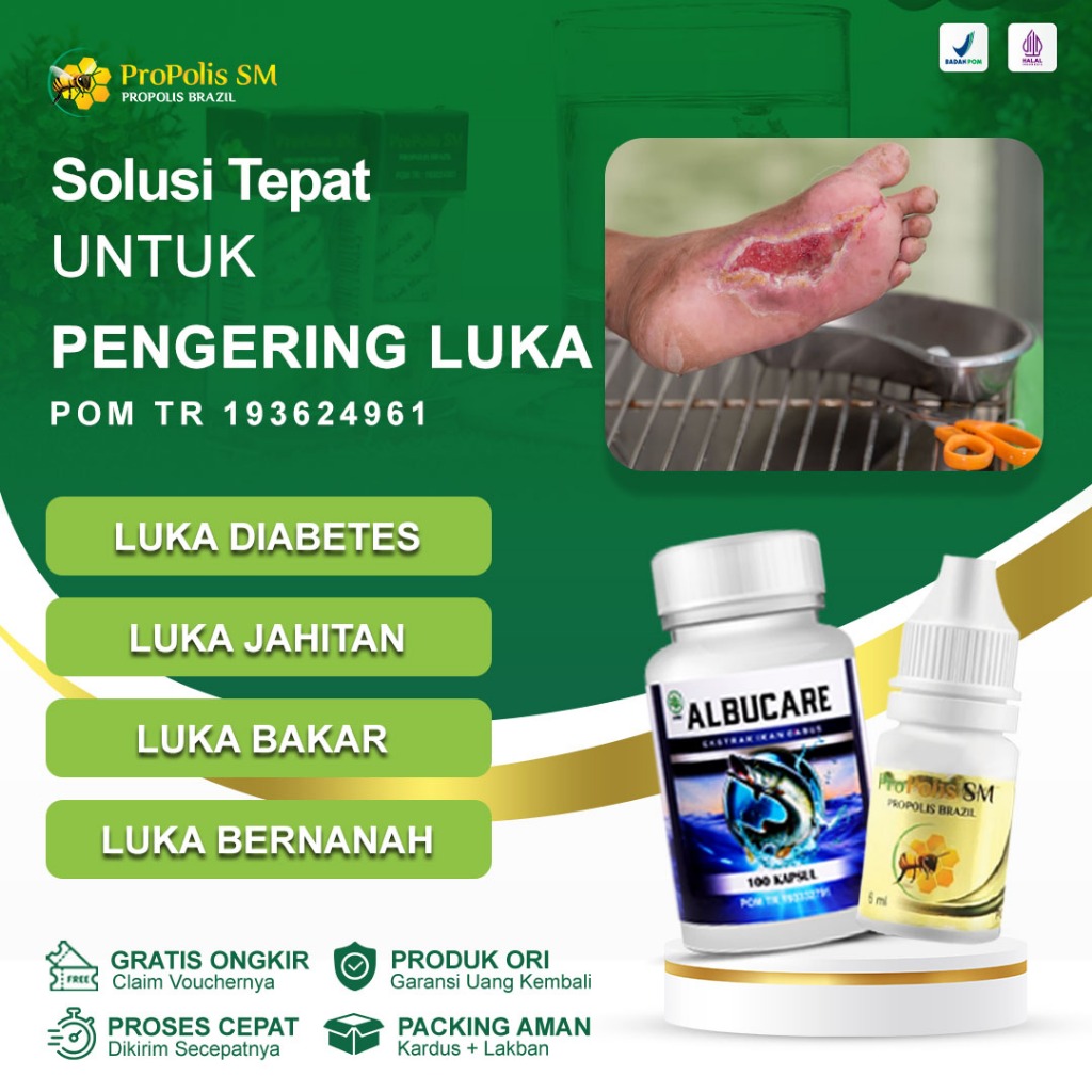 Jual Obat Pengering Luka Diabetes Agar Cepat Kering Luka Bernanah Gatal