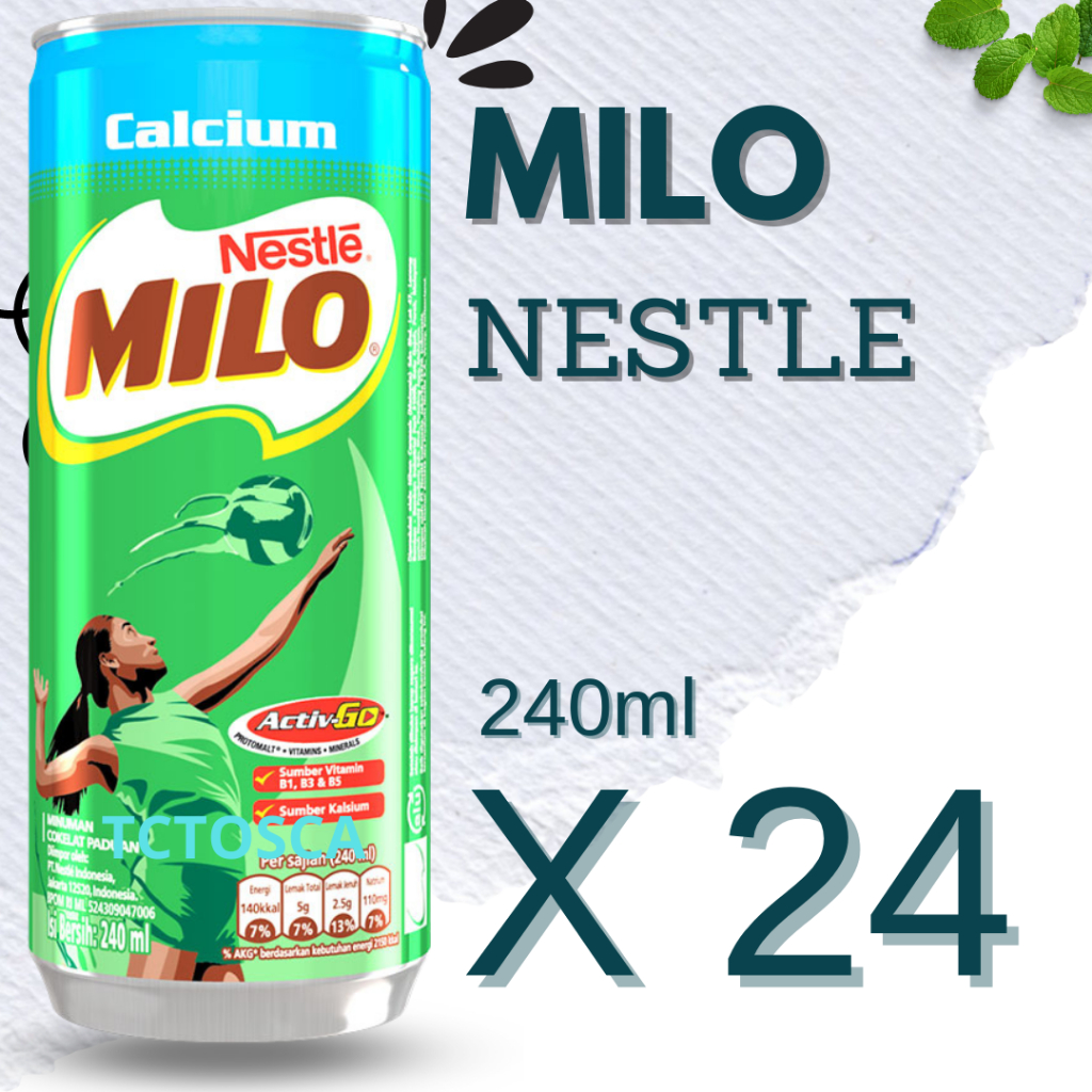 Jual Milo 240ML Can Original Milo Kaleng 240ML Original 1 Karton Isi