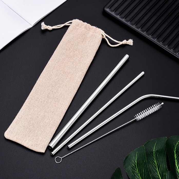 Jual Toko Rici Reusable Stainless Straw Set Pcs Sedotan Stainless