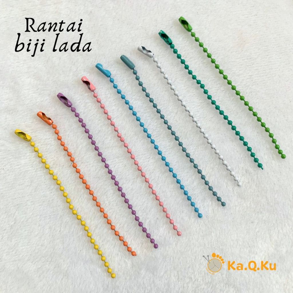 Jual Rantai Biji Lada Ballchain Gantungan Gunting Kuku Pcs Shopee