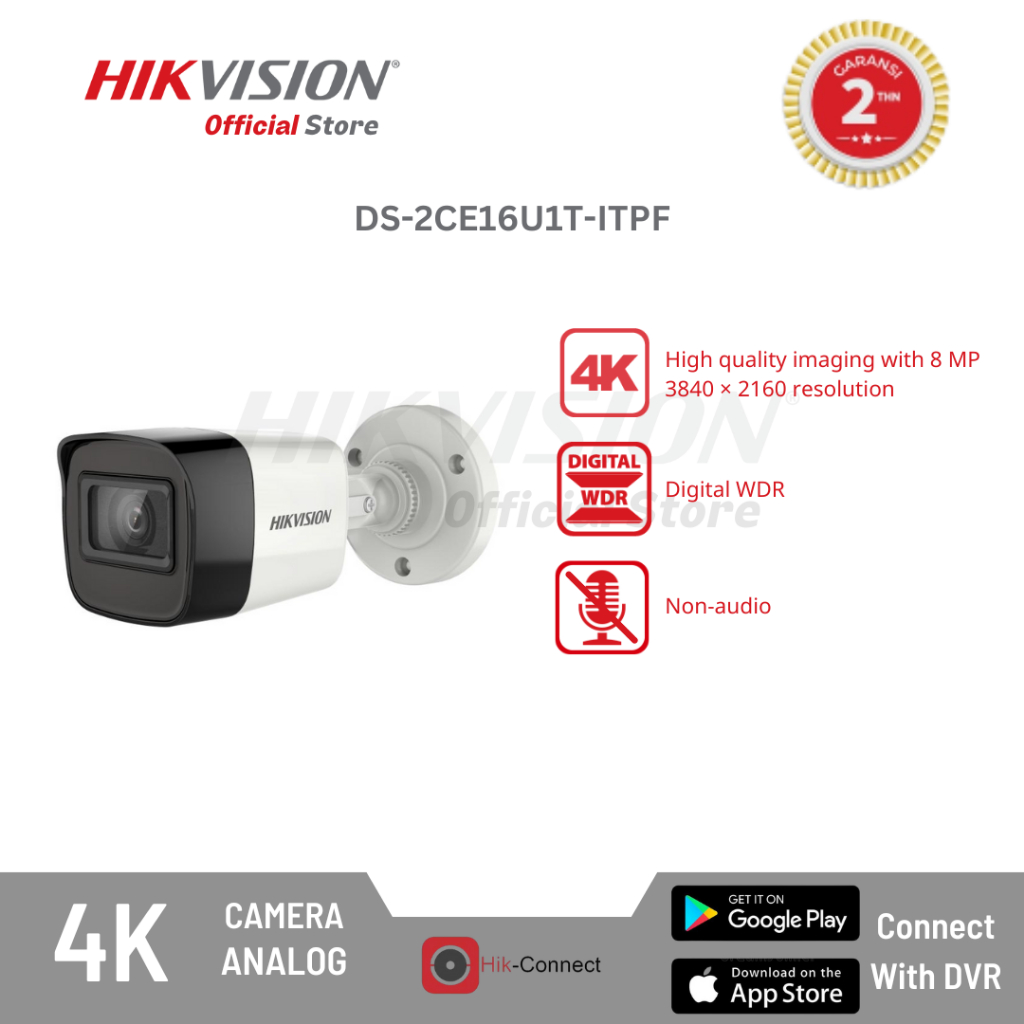 Jual Hikvision Ds Ce U T Itpf Camera Analog Cctv K Fixed Mini