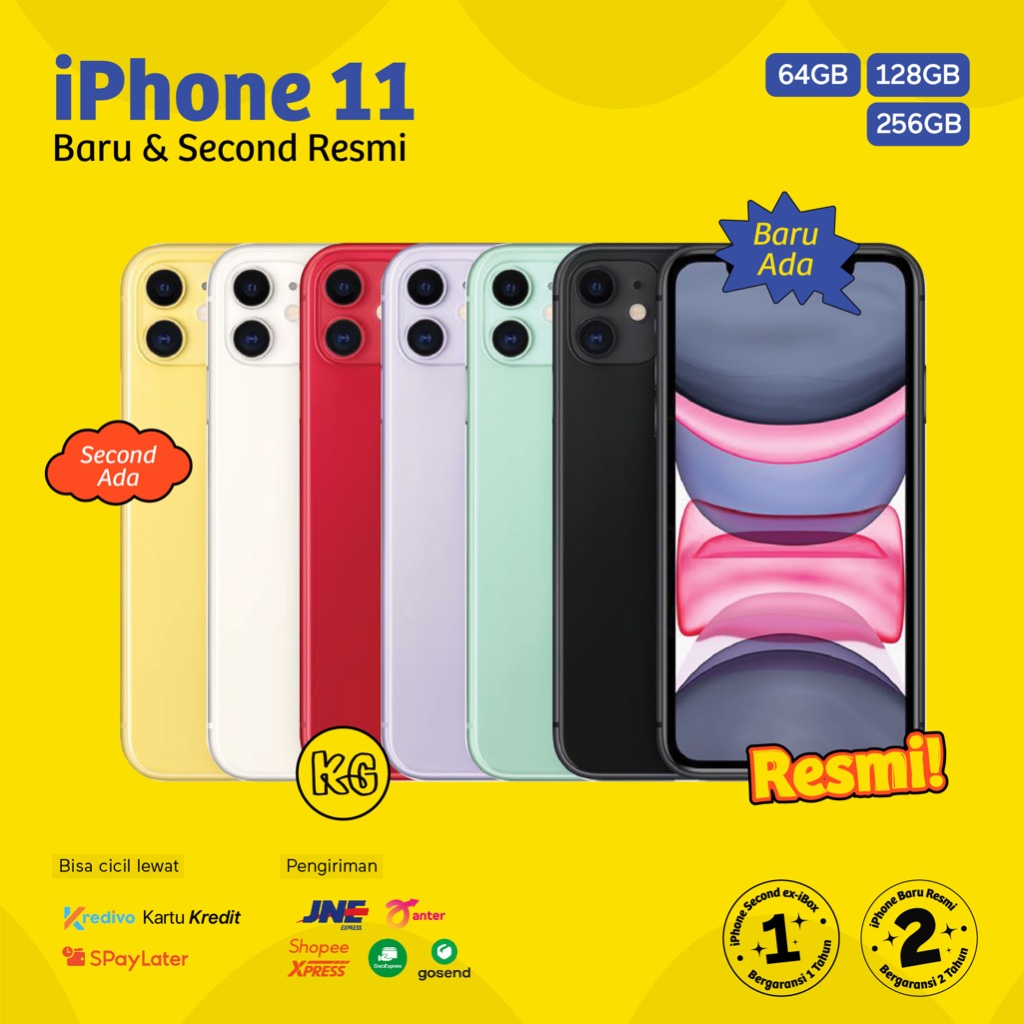 Jual IPhone 11 Second Seken IBox New Baru Garansi Resmi 64GB 128GB