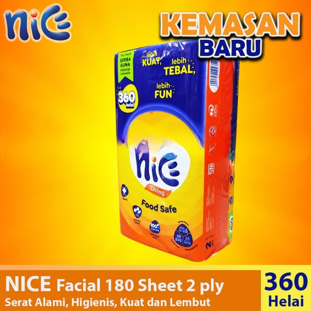 Jual TISSUE NICE Facial Tissue 180 Sheets 2 Ply Tisu Tissu Travel