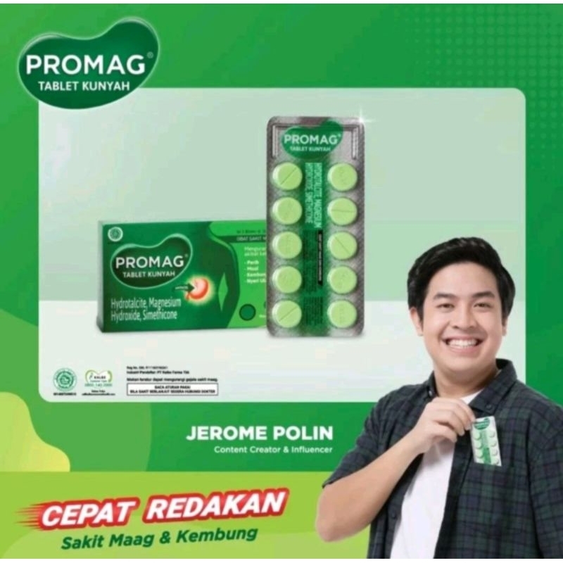 Jual Promag Tablet Kunyah Isi Blister Tablet Kunyah Shopee