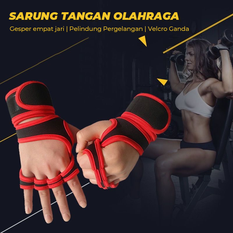 Jual Sarung Tangan Olahraga Fitness Angkat Beban Flexible Shopee