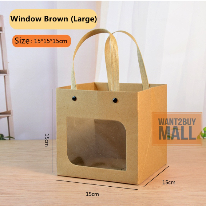 Jual Mika Transparant Tas Tenteng Varian Size Transparan Tas Hampers