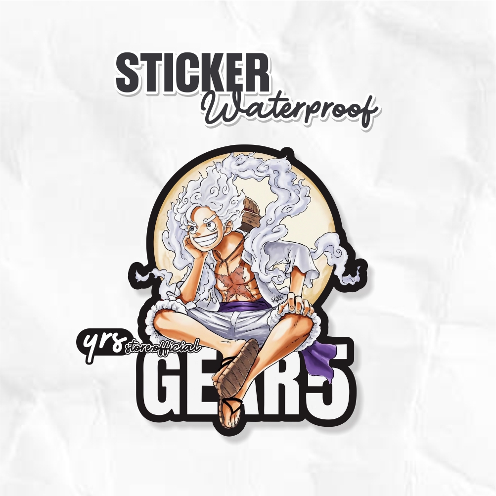 Jual Sticker Anime One Piece Monkey D Luffy Gear 5 Sticker Case Hp