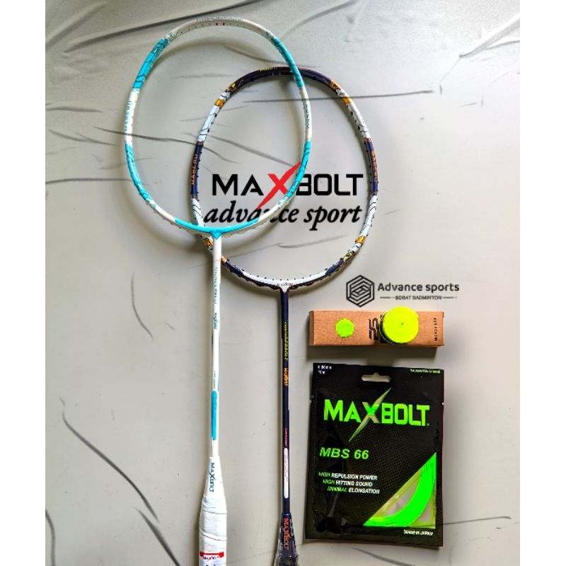 Jual Raket Badminton Maxbolt Thunderbolt Original Tencion Lbs