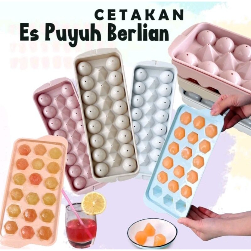 Jual Cetakan Es Batu Bulat 33 Butir Ice Ball Tray Cetakan Jelly Round