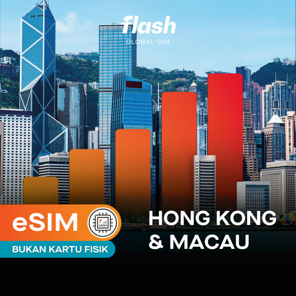 Jual ESIM Hong Kong Macau Flash Global SIM Internet ESim Shopee