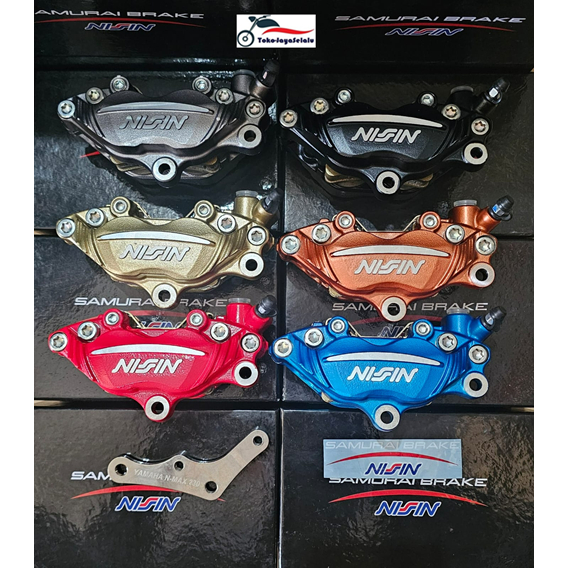 Jual Kaliper Nissin Samurai Depan 4Piston Nmax Aerox Vixion R