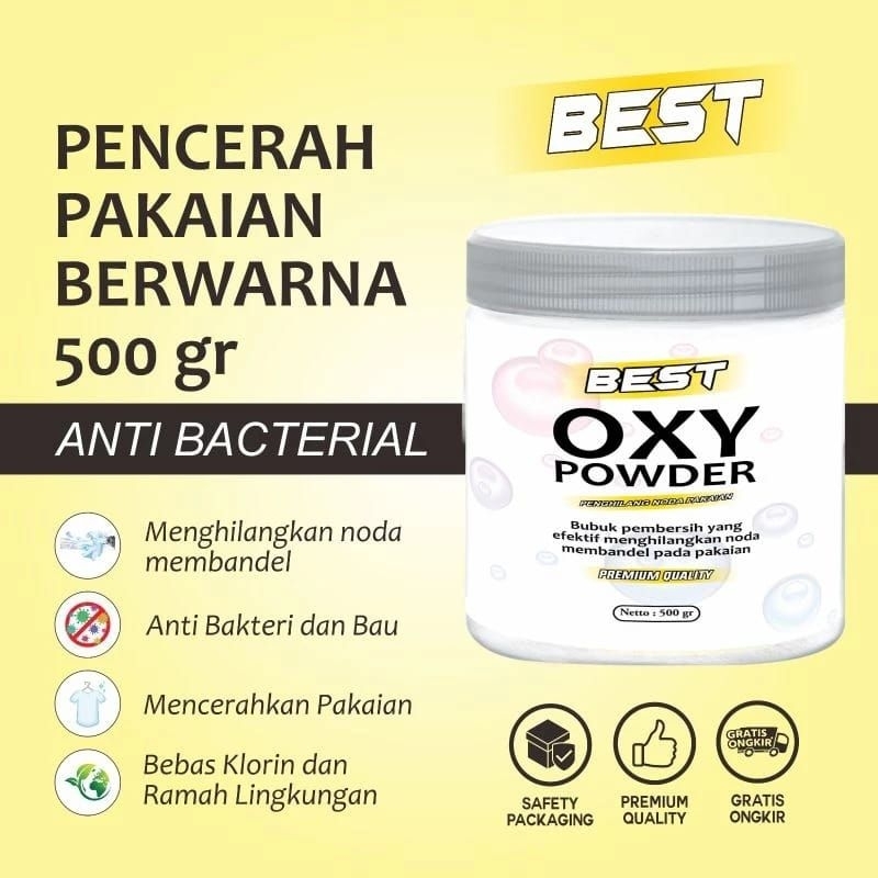 Jual Oxy Powder Oxy Clean Detergen Penghilang Noda Pencerah Pakaian