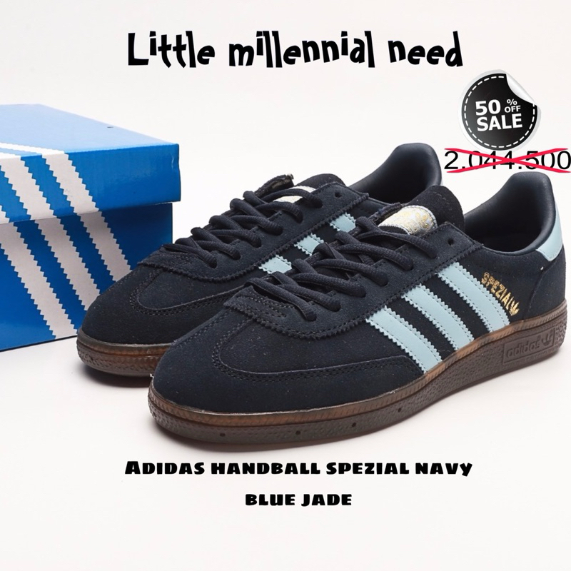 Jual Adidas Handball Spezial Collegiate Navy Blue Jade Authentic