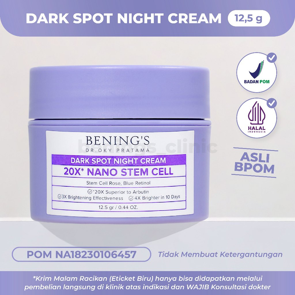 Jual Bening S Dark Spot Night Cream Exclusive Night Cream Cream