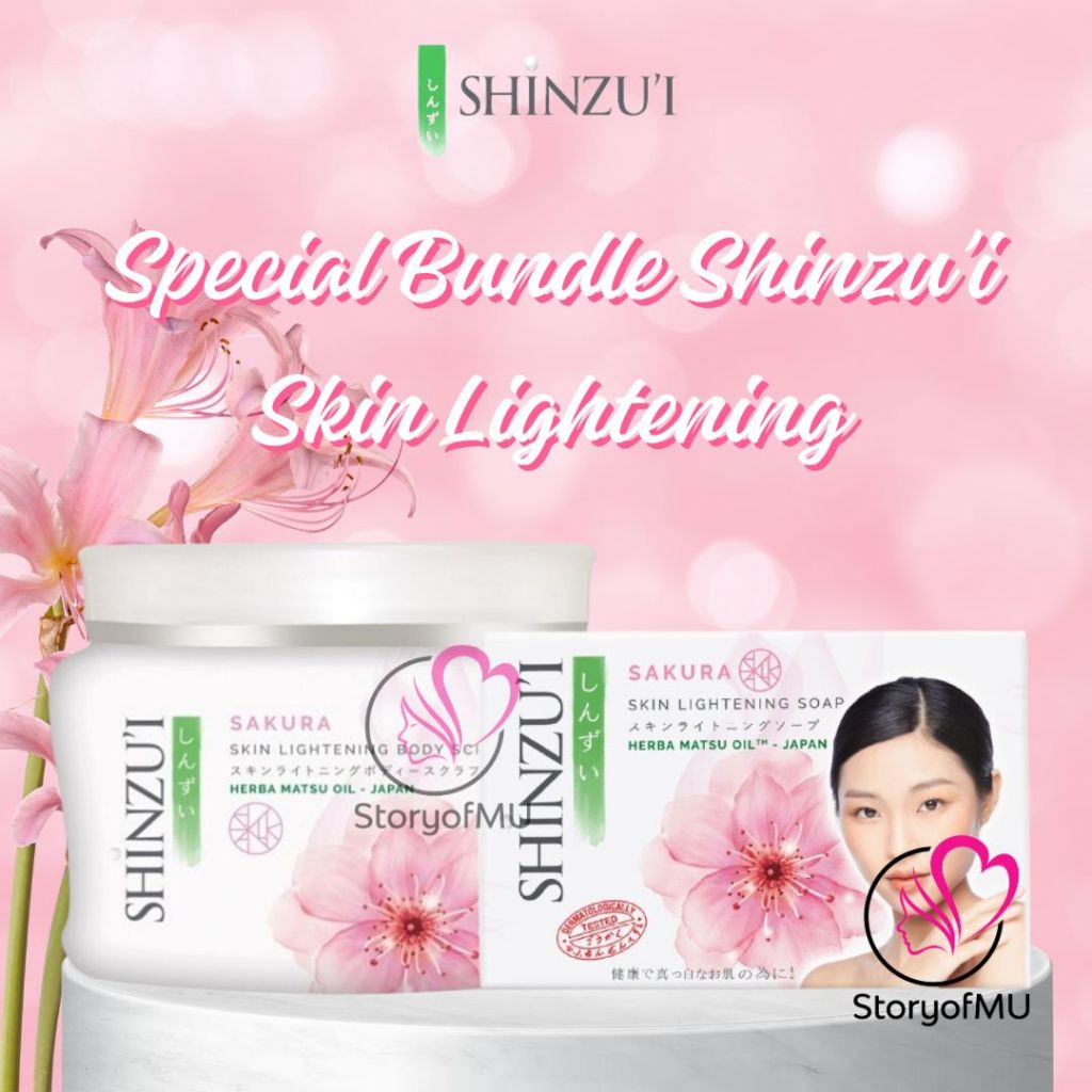 Jual Bundle Shinzui Skin Lightening Bar Soap Sakura Gr Body Scrub