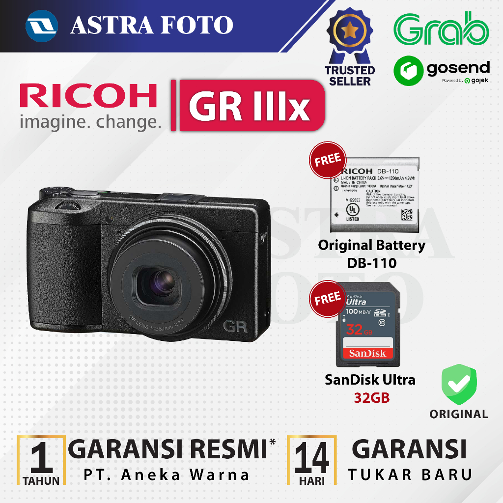 Jual Ricoh Gr Iiix Digital Camera Ricoh Gr Iii X Griii X Griiix Resmi