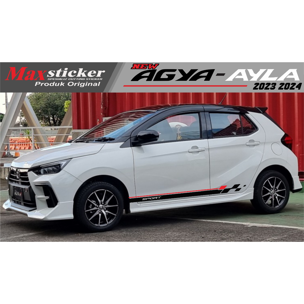 Jual Sticker AGYA AYLA Motif Terbaru 2023 2024 Sticker Body Samping