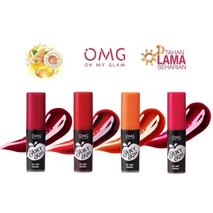 Jual Omg Oh My Glam Juicy Kiss Lip Tint Serum G Shopee Indonesia