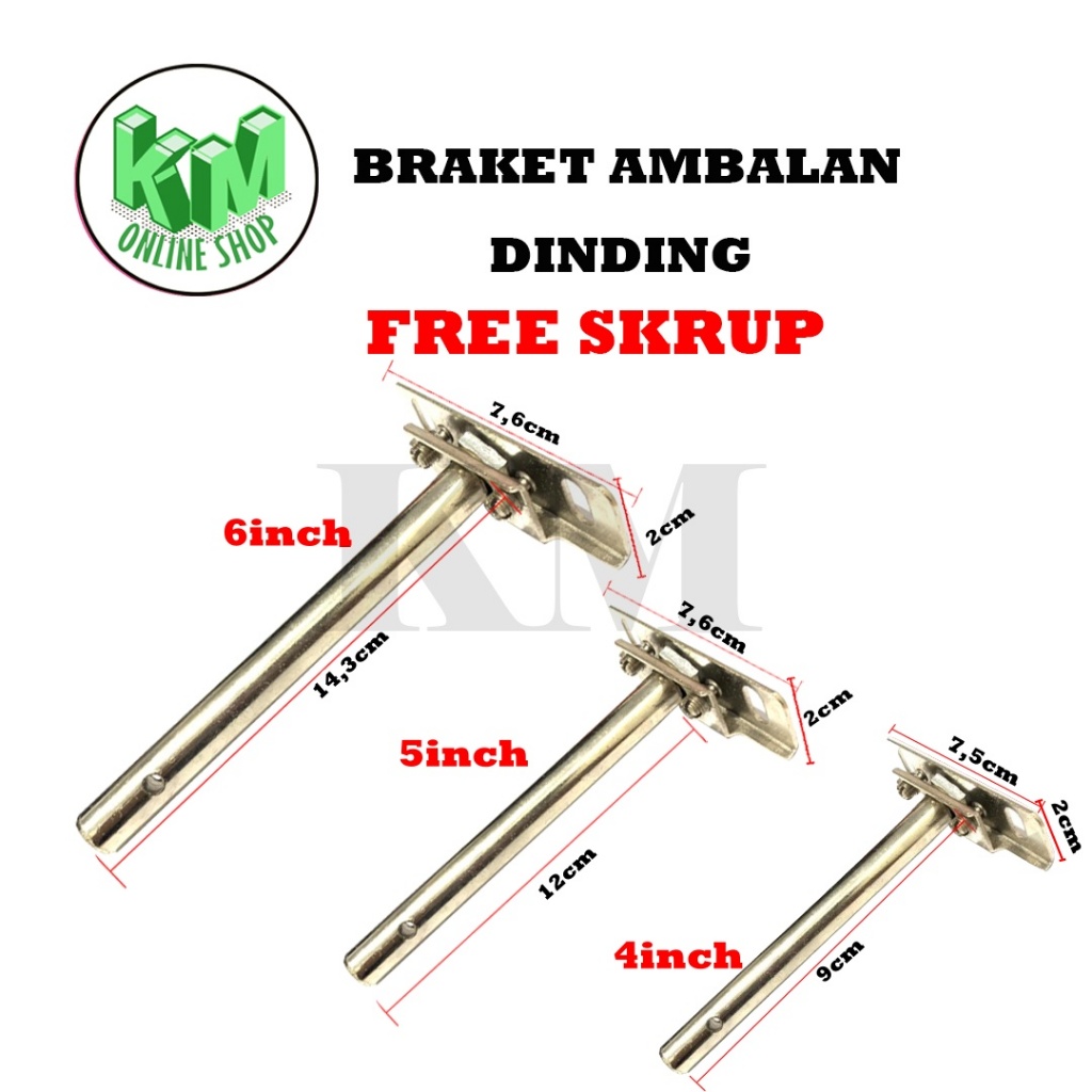 Jual Bracket Braket Ambalan Dinding Melayang Braket Penyangga Rak