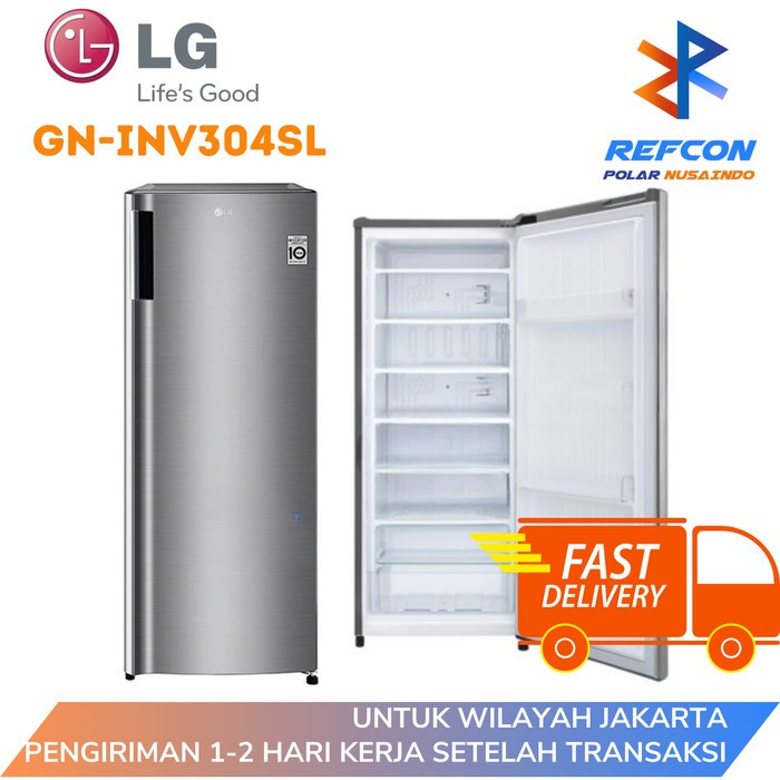 Jual Kulkas Freezer Lg Gn Inv Sl Gninv Sl Silver Smart Inverter