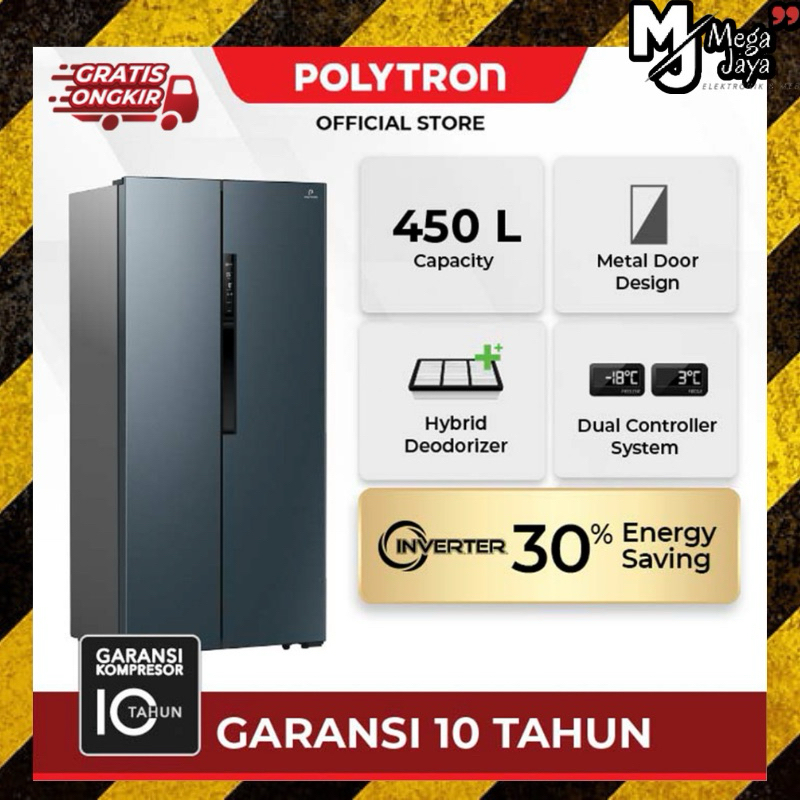 Jual Kulkas Side By Side Polytron Prs Kapasitas L Garansi