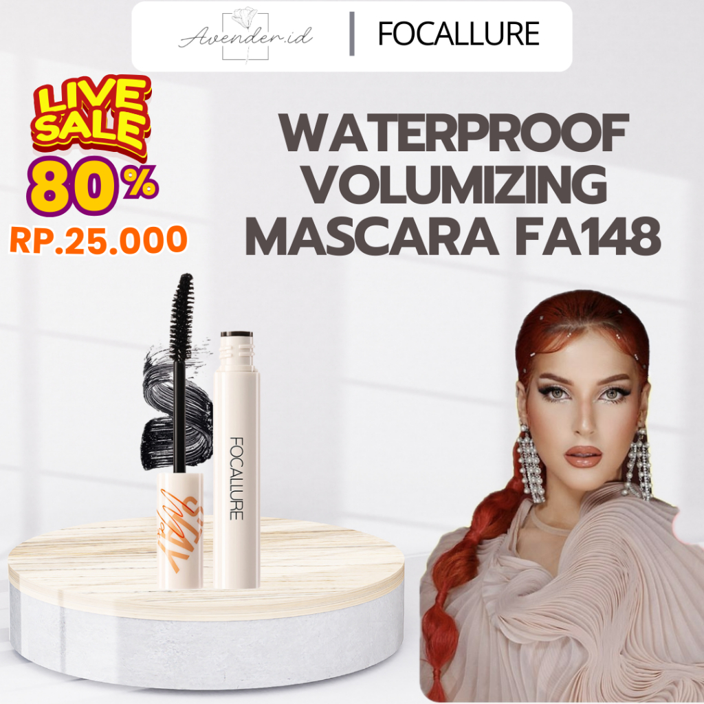 Jual Get Gift Focallure Staymax Waterproof Volumizing Mascara Fa